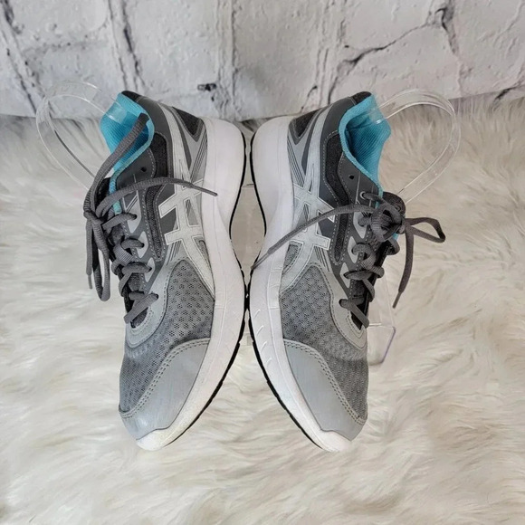 Asics Women's Stormer Running Shoe Gym Workout Athletic Sneaker Sz 9.5 Gray Blue - Picture 5 of 13